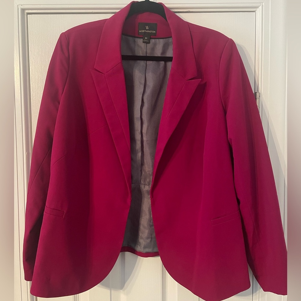 Worthington Hot pink work blazer.  Size 2x.
